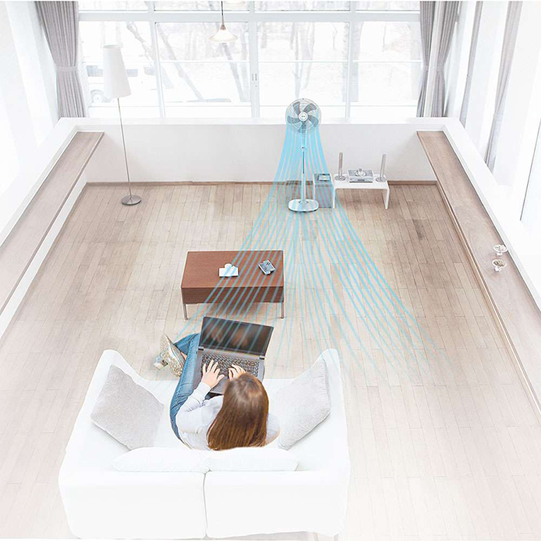 Quạt đứng Toshiba F-ASB50VN(W) 55W - 3 tốc độ gió, đáp ứng mọi nhu cầu