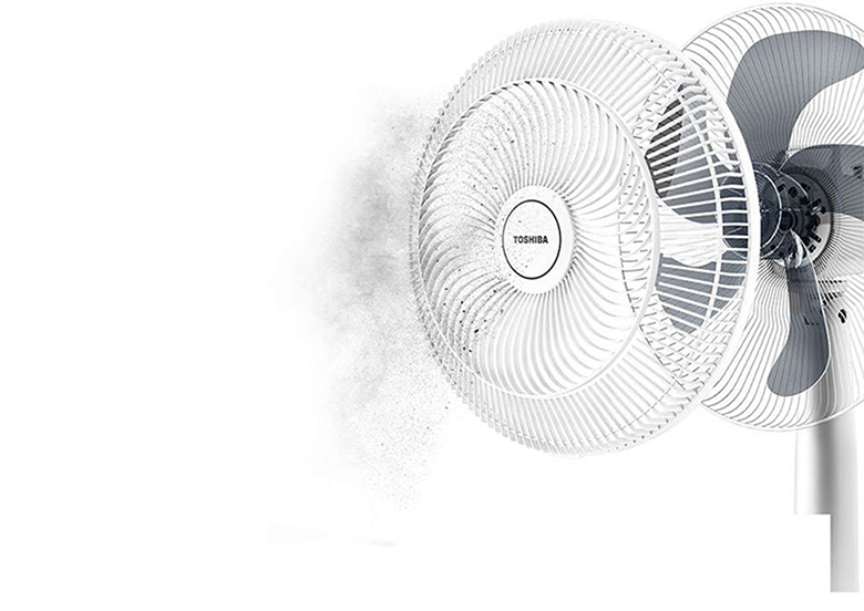 Quạt đứng Toshiba F-ASB50VN(W) 55W - Dễ dàng tháo lắp và vệ sinh