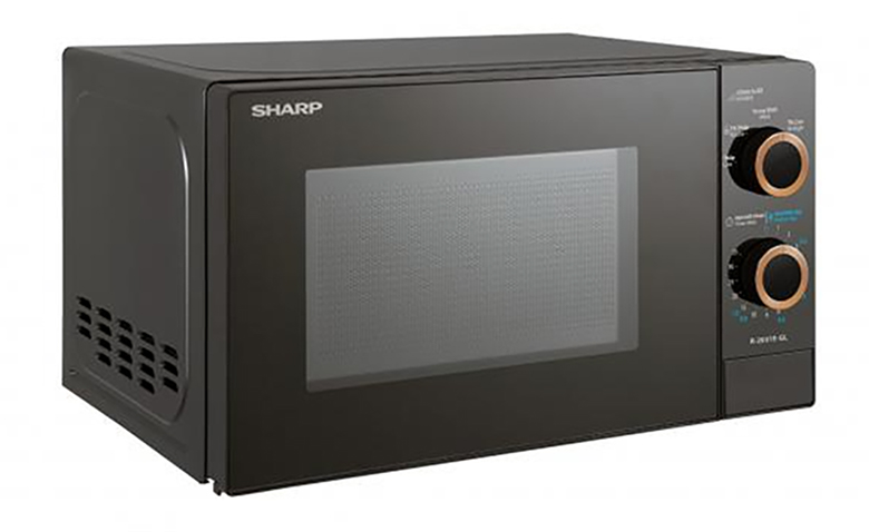Lò vi sóng Sharp 20 lít 800W R-2031E-GL - Bảng điều khiển núm xoay dễ dàng sử dụng