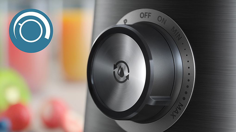 Máy xay sinh tố Philips HR3041/00 - Bảng điều khiển núm xoay tiện lợi