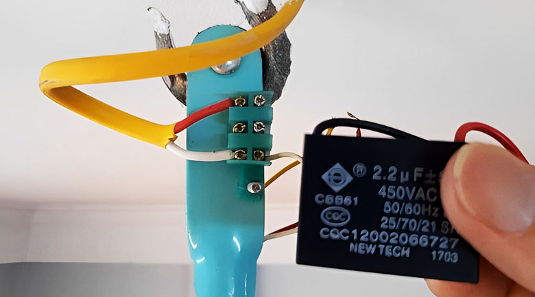 Thay tụ quạt trần