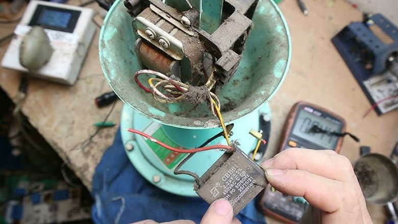 Thay tụ quạt trần bị hỏng