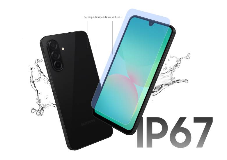  Điện thoại Samsung Galaxy A26 5G (8+128Gb) Black - chuẩn kháng nước, bụi IP67