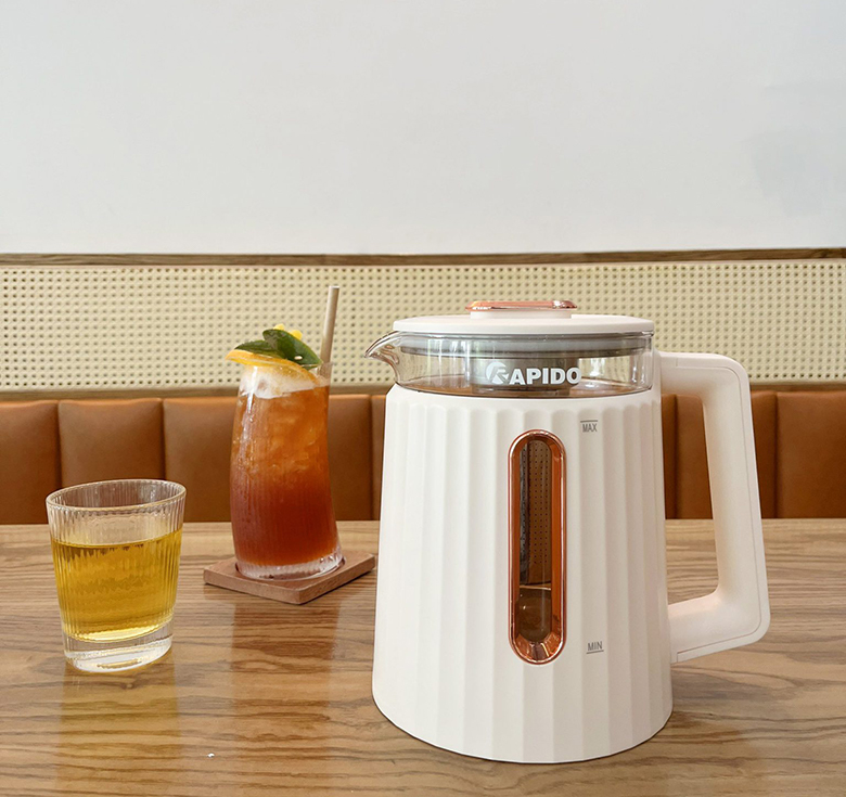 Ấm điện đa năng Rapido RMK0818-P - Thiết kế hiện đại và an toàn