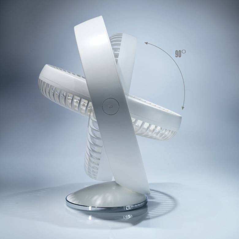 Quạt sạc để bàn USB Tiross TS2282 - Linh hoạt với 3 tốc độ gió và hướng gió 90 độ