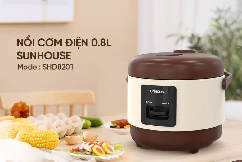 Nồi cơm điện Sunhouse SHD8201 - sử dụng dễ dàng