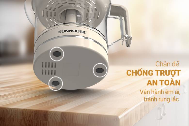 Máy vắt cam Sunhouse SHD5510 - chân đế chống trượt an toàn
