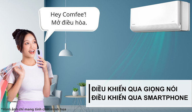 Thiết kế sang trọng - Điều hòa Comfee Inverter 10000 BTU CFS-10VCB1-V