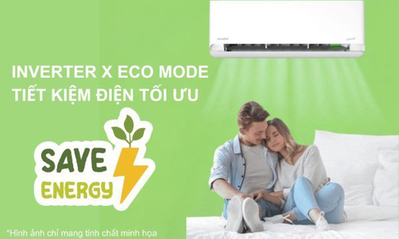 Công nghệ Eco tiết kiệm điện - Điều hòa Comfee Inverter 10000 BTU CFS-10VCB1-V
