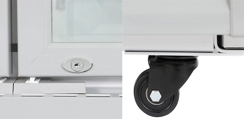 Tủ mát Hòa Phát 723 lít HSR D6723 có khóa và bánh xe