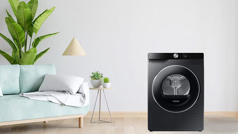 Máy sấy cảm biến Optimal Dry Samsung 9 Kg DV90T6240LB/SV - Thiết kế cửa trước hiện đại, phù hợp với mọi không gian sống
