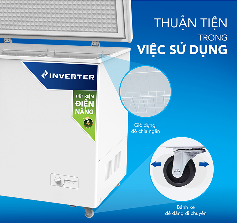 Tủ đông Hòa Phát HPF AD8783 nhiều tiện ích