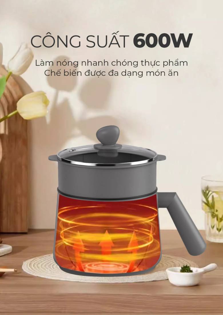  Nồi nấu đa năng Magic Eco AC-041 - công suất 600W