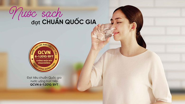 Máy lọc nước để gầm không tủ MUTOSI MP-U68N 3 lõi - Chứng nhận nước sạch đạt chuẩn quốc gia