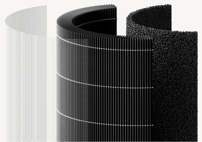 Máy lọc không khí Xiaomi Smart Air Purifier 4 lite EU bộ lọc 3 lớp