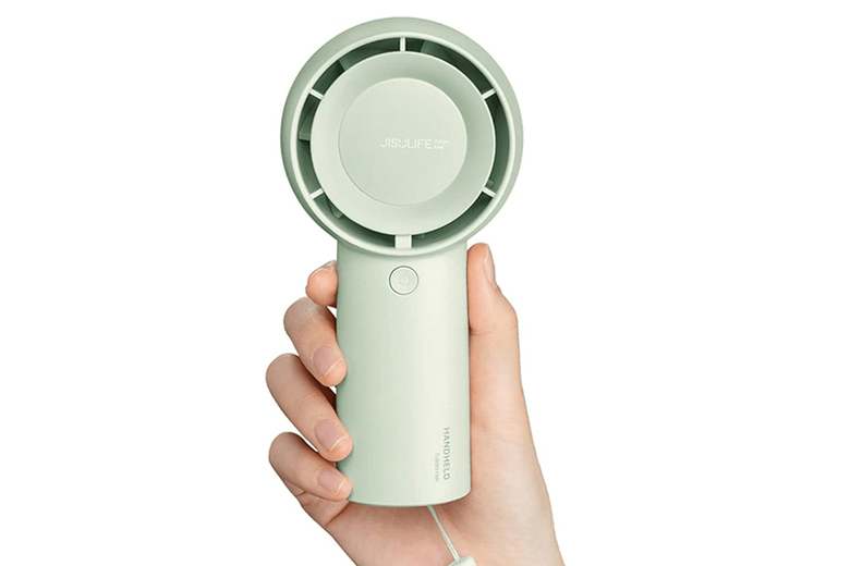 Quạt cầm tay mini Jisulife FA43-J2200 4000mAh Xanh lá - Thiết kế nhỏ gọn, màu sắc thời trang