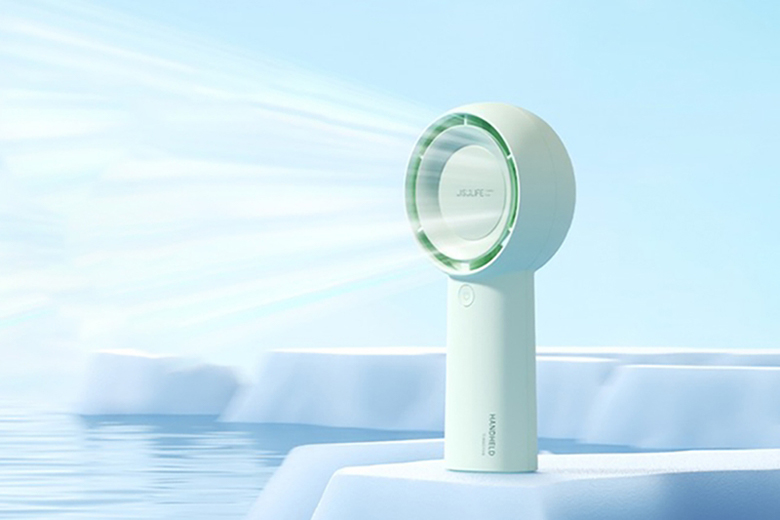 Quạt cầm tay mini Jisulife FA43-J2200 4000mAh Xanh lá - 5 tốc độ gió linh hoạt