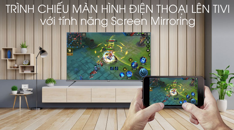 Screen Mirroring - Android Tivi TCL 4K 75 inch L75A8