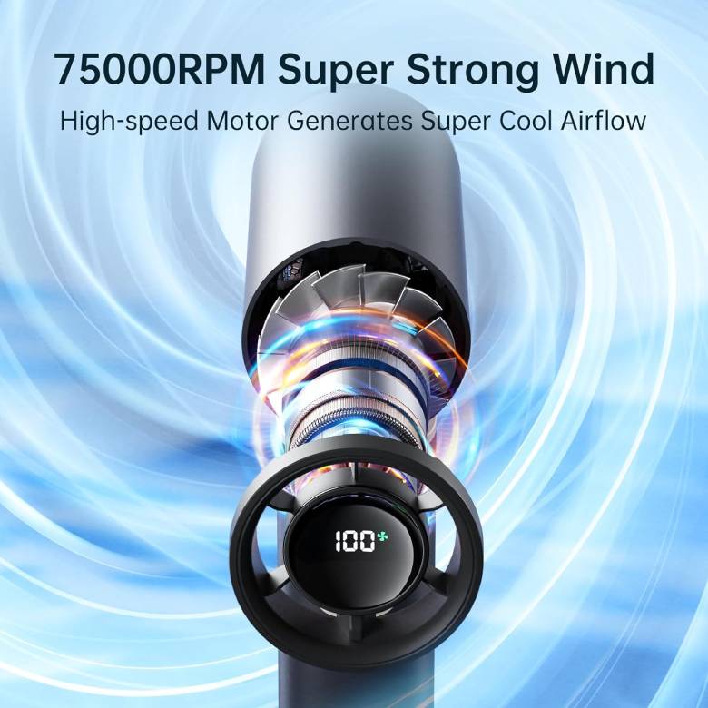 Quạt cầm tay cao cấp Jisulife Pro1S (FA53 PRO) J1876 - màn hình led hiển thị tiện lợi