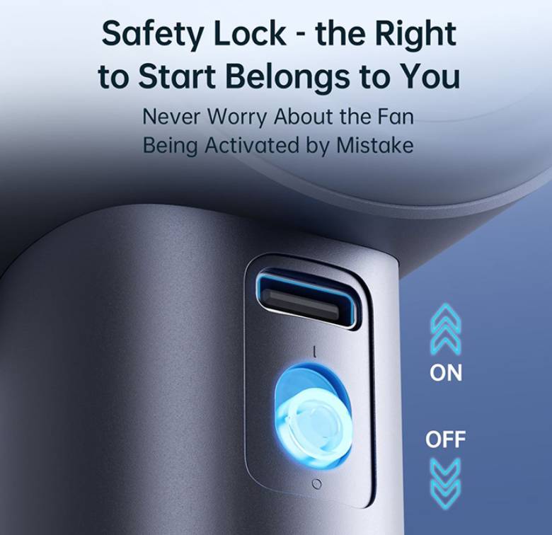  Quạt cầm tay Jisulife Pro1 (FA53) J1395, 3600mAh , Xanh đậm - Pin 3600mAh sử dụng dài lâu