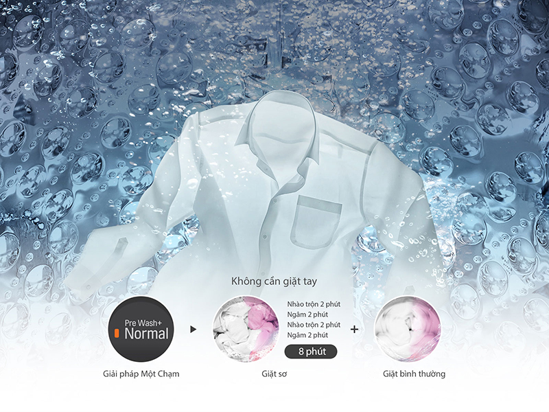 Bộ lọc xơ vải thông minh - Máy giặt lồng đứng LG inverter 8.5 kg T2185VS2W 