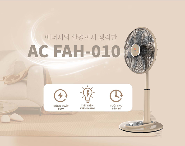 Quạt lửng Hawonkoo AC FAH-010-7WINGS-CF - Tiết kiệm điện năng hiệu quả