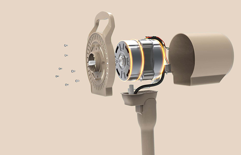 Quạt lửng Hawonkoo AC FAH-010-7WINGS-CF - Động cơ mạnh mẽ, hoạt động êm ái