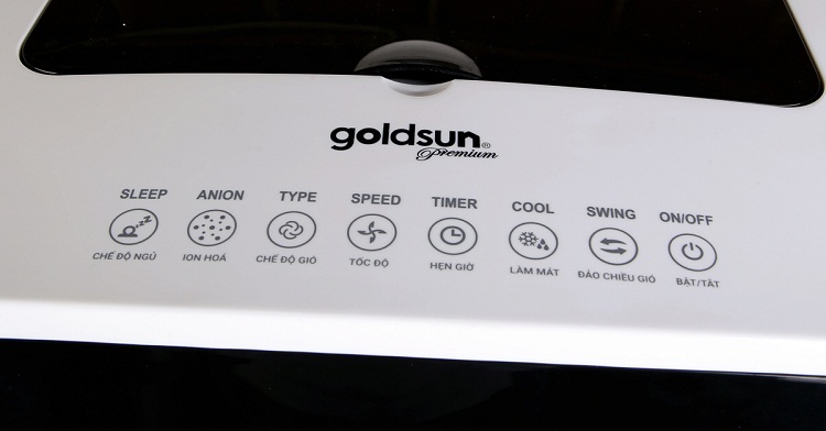 điểu khiển từ xa-quạt điều hòa Goldsun Premium GPAC-N22R