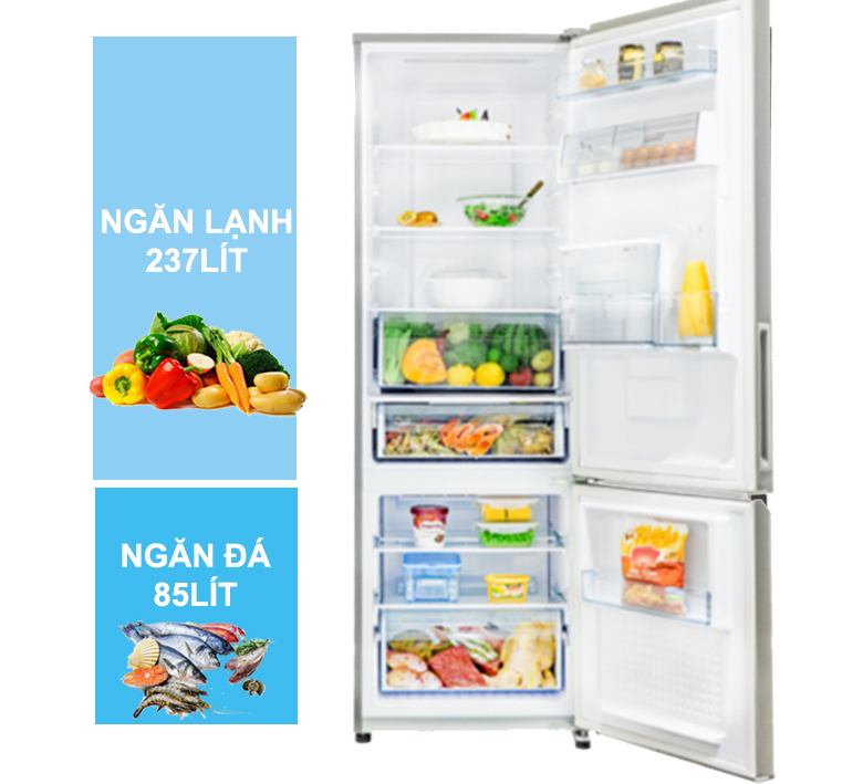 Dung tích lớn - Tủ lạnh Panasonic NR-BV360WSVN