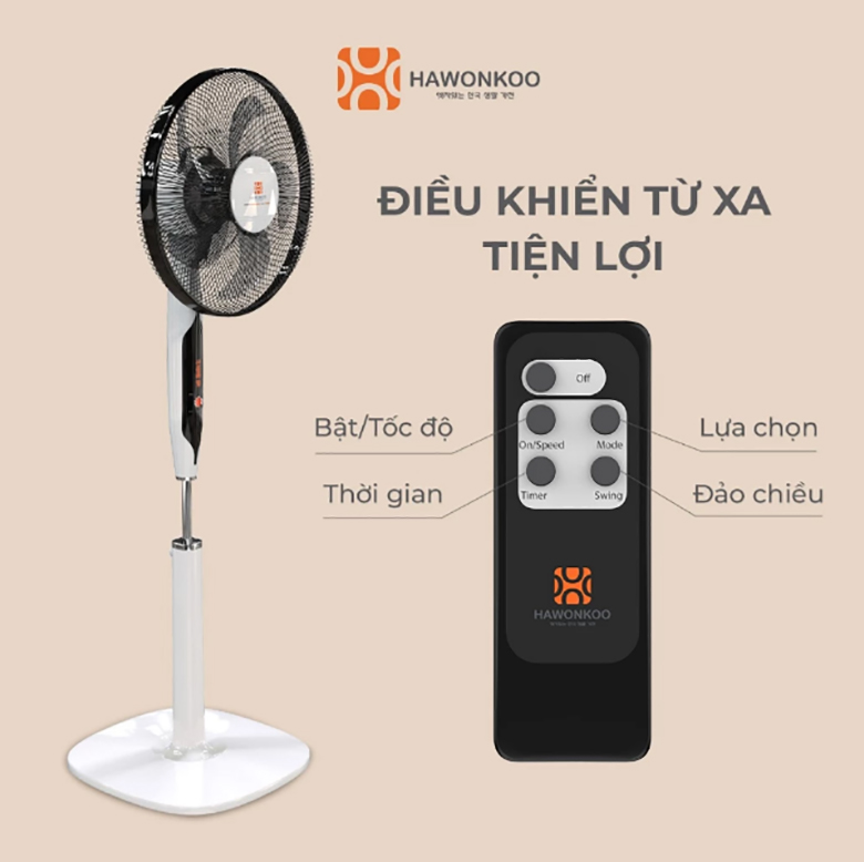 Quạt cây Hawonkoo AC FAH-011 - Điều khiển từ xa tiện lợi