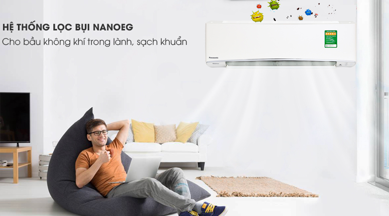 Công nghệ khử mùi, diệt khuẩn - Điều hòa 1 chiều Panasonic Inverter 24000 BTU CU/CS-XU24UKH-8 