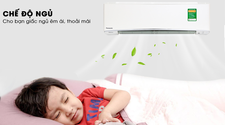 Chế độ ngủ đêm cho giấc ngủ ngon - Điều hòa Panasonic Inverter 1 chiều 9000BTU CU/CS-XU9UKH-8 