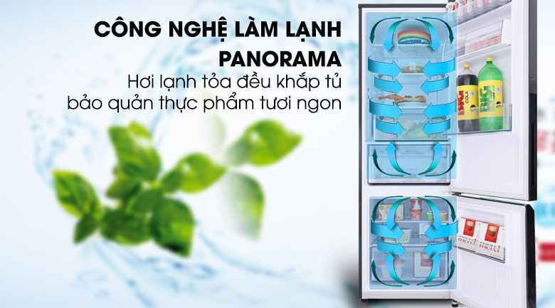 làm lạnh panorama - Tủ lạnh Panasonic NR-BC360WKVN