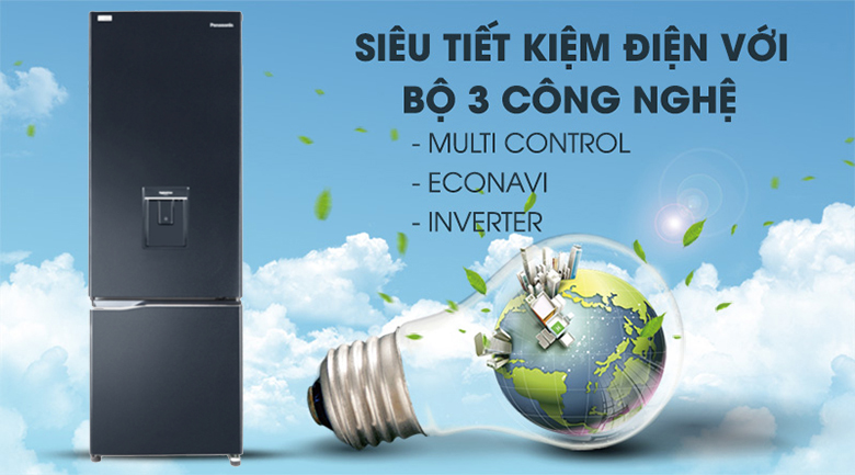 công nghệ tiết kiệm điện - Tủ lạnh Panasonic NR-BC360WKVN