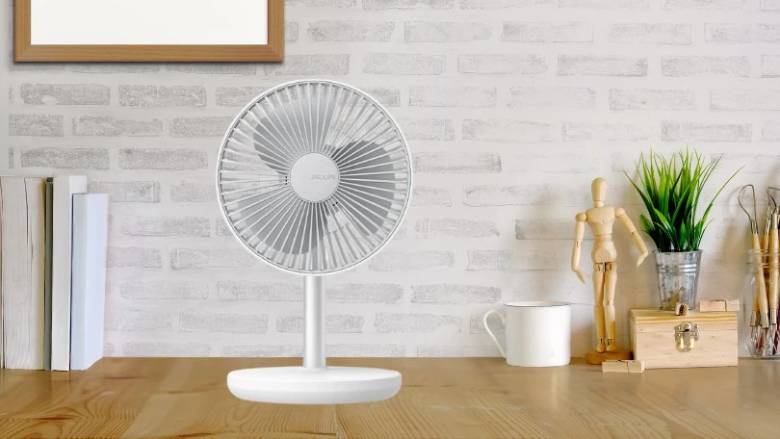 Quạt để bàn mini Jisulife FA13P-J2286 8000mAh Trắng - thiết kế nhỏ gọn