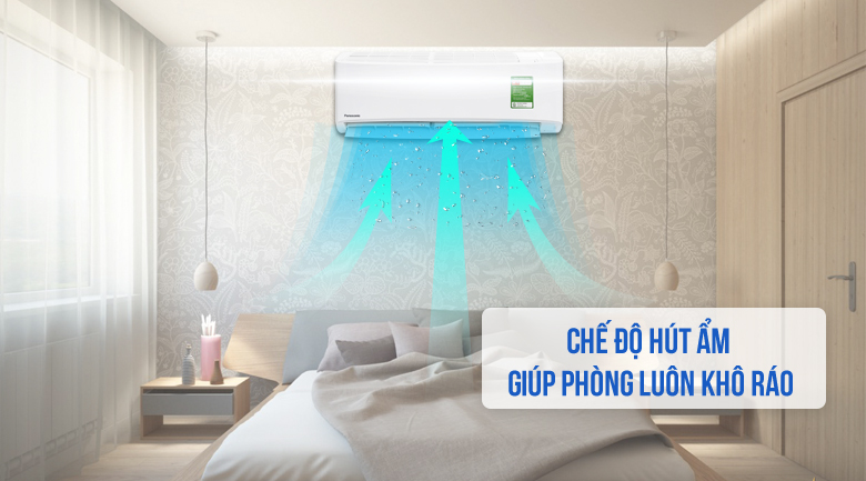 Chế độ hút ẩm - Điều hòa Panasonic 1 chiều 9000BTU CU/CS-N9UKH-8 