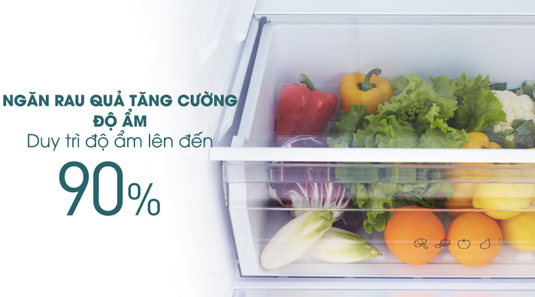 ngăn rau quả - Tủ lạnh Panasonic Inverter 363 lít NR-BX418GKVN Đen