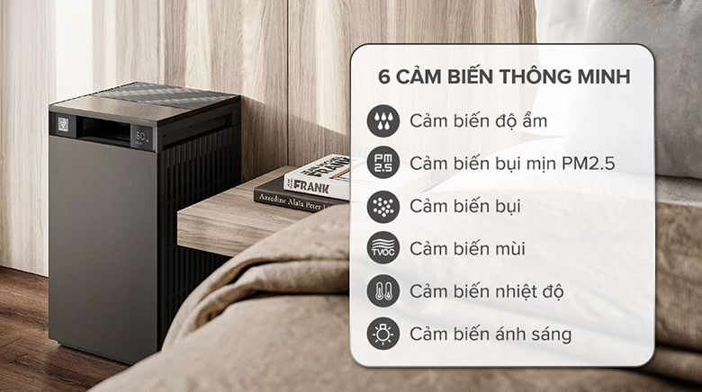 Máy lọc không khí Sharp FX-S120V-H/W - 6 cảm biến thông minh