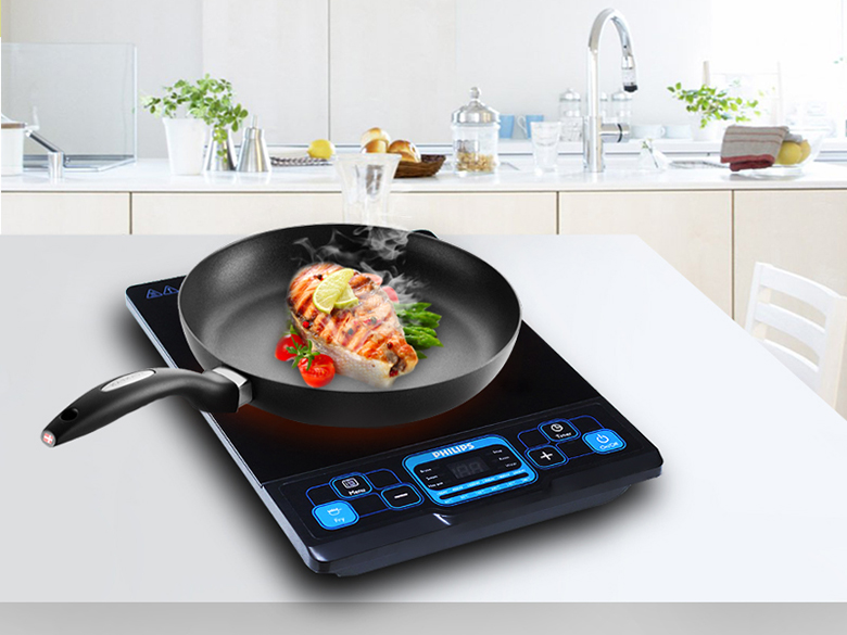 kích thước nhỏ gọn - Bếp từ đơn Philips HD4921