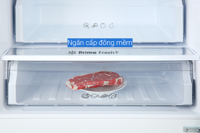 ngăn đông mềm - Tủ lạnh Panasonic Inverter 368 lít NR-BX410WKVN