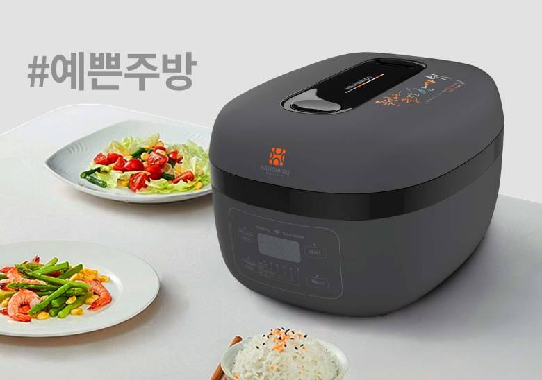  Nồi cơm điện cao tần Hawonkoo 1.5 lít RCH-152-IH-GR - Thiết kế hiện đại, đậm chất Hàn Quốc