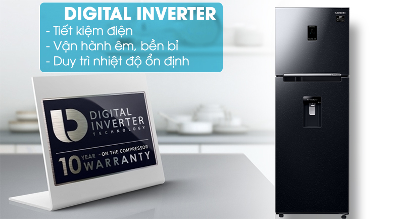 inverter - Tủ lạnh Samsung Inverter 319 lít RT32K5932BU/SV