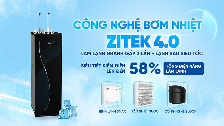 Máy lọc nước nóng lạnh Karofi KAD-D69 làm lạnh zitek