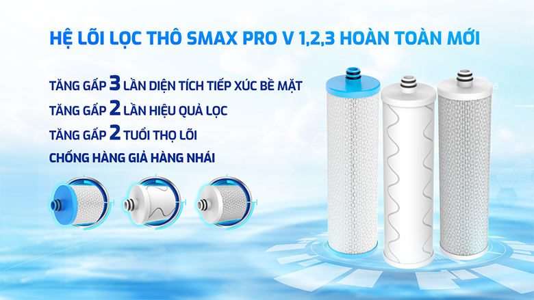Máy lọc nước nóng lạnh Karofi KAD-D69 3 lõi lọc thô