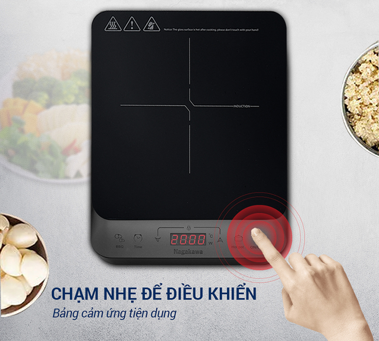 Bếp từ Nagakawa NAG0717 điều khiển cảm ứng