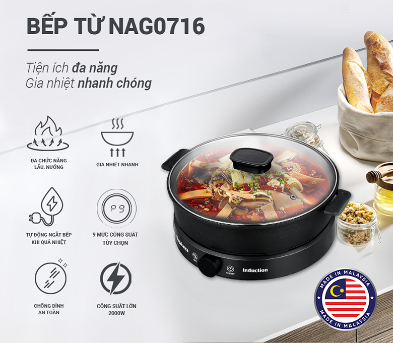 Bếp từ đơn Nagakawa NAG0716