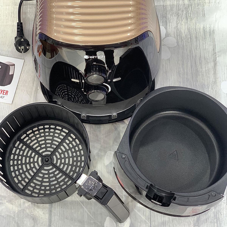 công nghệ - Nồi chiên không dầu Elmich AFE-3947 3.2 lít