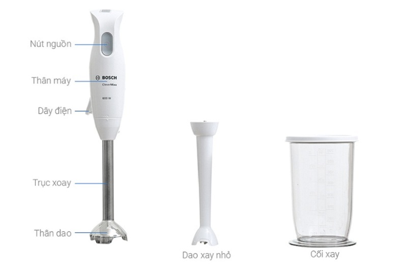 thiết kế - Máy xay cầm tay Bosch HMH.MSM26130