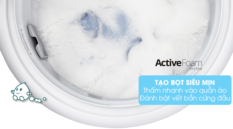 Hệ thống ActiveFoam-Máy giặt Panasonic 9 kg NA-F90A4GRV lồng đứng