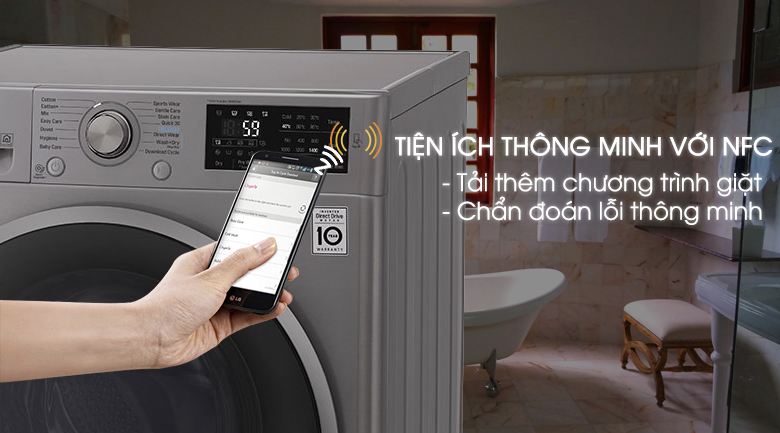 tính năng - Máy giặt lồng ngang LG FC1409D4E